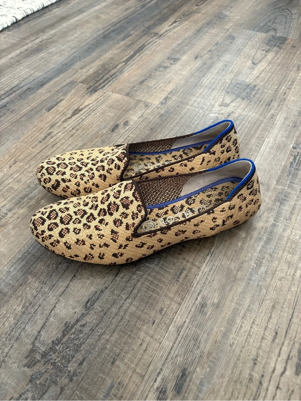 Rothy's The Loafer Leopard Cheetah Print Shoes Size 7.5